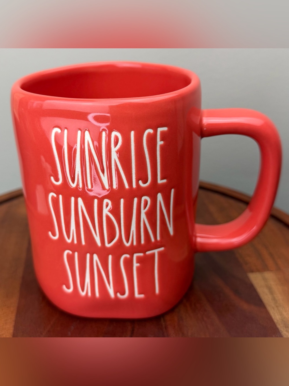RAE DUNN SUNRISE SUNBURN SUNSET mug